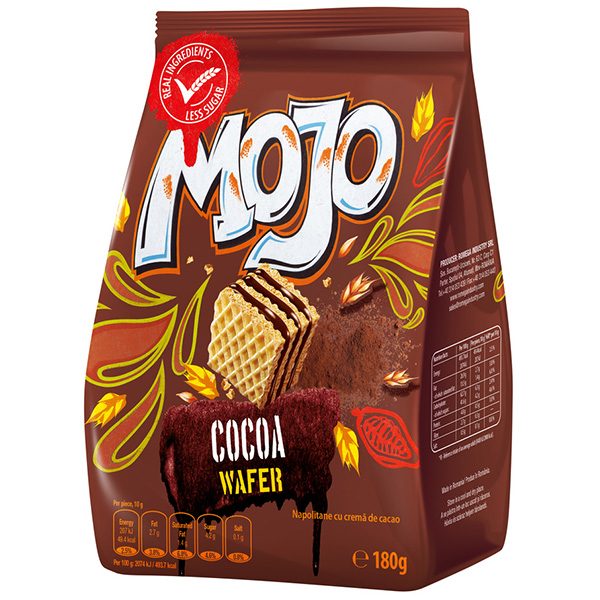 Romega Mojo barquillo con crema de cacao